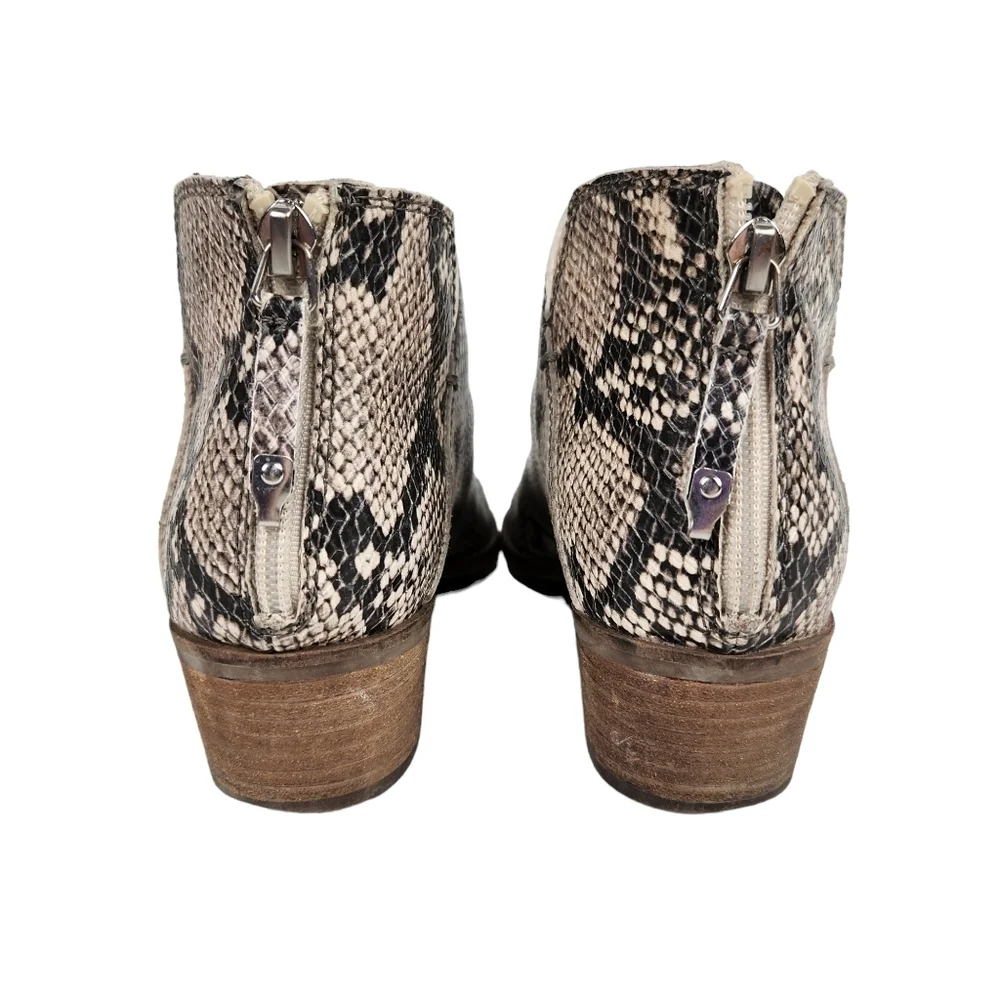 Dolce Vita Karsen Python Snakeskin Bootie Ankle Boots Women's Size 7.5